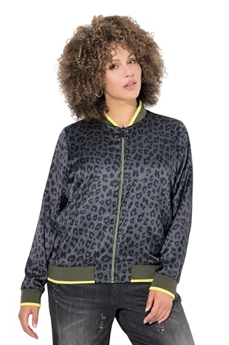 Veste réversible léopard et uni à manches longues veste teddy grandes tailles femme