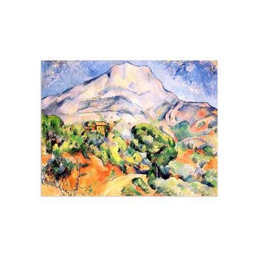 Route paysage tableau toile pour masquer grand mur nu image d'art 70x90cm sans cadre