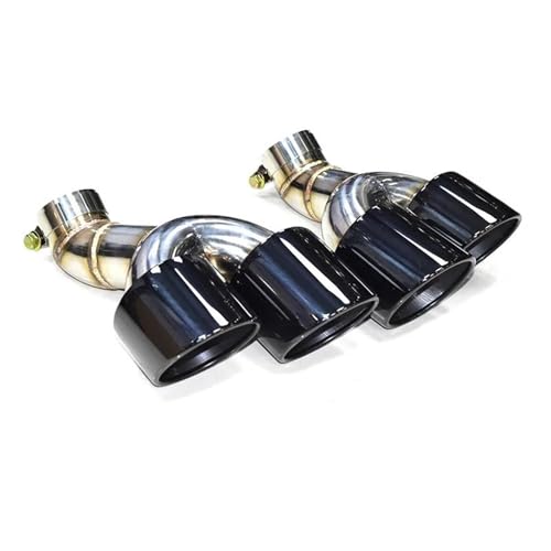 Embout d'échappement de voiture quad carbone A6 A7 C8 canule silencieux