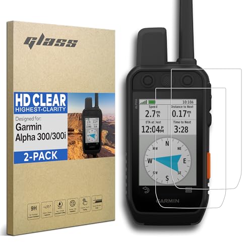Film verre trempé ultra HD écran tactile 3,5 pouces Garmin Alpha 300 300i