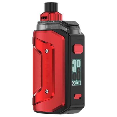 For GEEKVAPE Aegis Hero 5 Kit 50W Vape Batteria da 2000mAh con aggiornamento Cartuccia Hero Pod da 6,5ml Compatibile con bobina serie B Vaporizzatore (Rosso Fiamma)