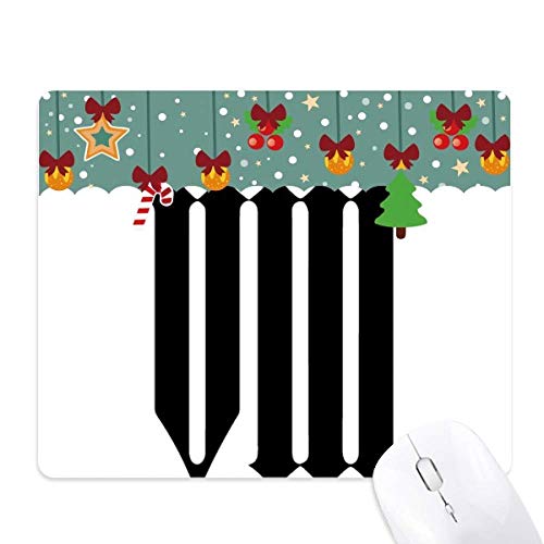 Tapis de souris caoutchouc chiffres romains 8 design silhouette noir pour bureau