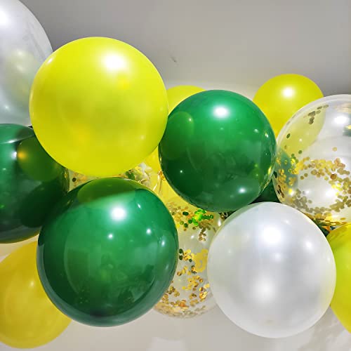 Image of Graduation Party Decorations Green Yellow 2026 /Green Yellow Graduation Decorations /Green Gold Balloons of 20pcs for Tractor Birthday Decor (Pack of 3)