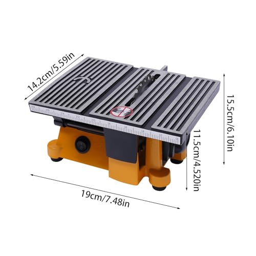 Mini sierra de mesa portátil, máquina de corte para madera, vidrio, piedra y metal, ideal para manualidades y modelos de madera hechos a mano, herramienta compacta para el lugar de trabajo