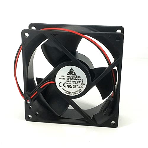 NZNYDNL Delta EFB0924HHE 9038 24V 0.30A 9CM 2wire Inverter Alarm Cooling Fan