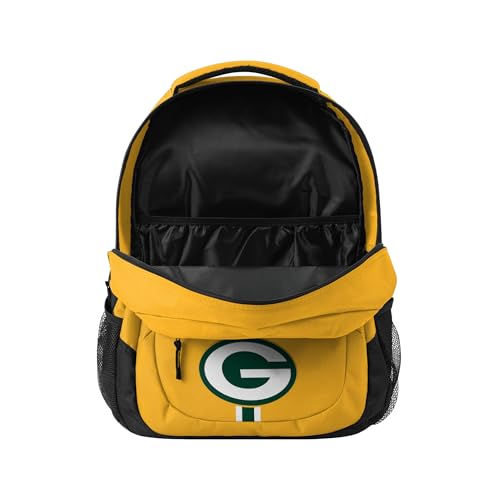 Image of FOCO Green Bay Packers NFL Alternate Color Action Backpack - Yellow