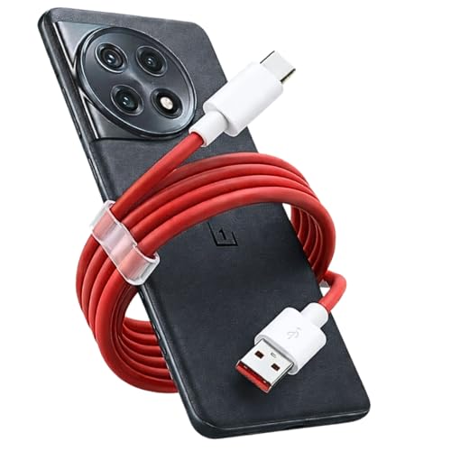 Image of 65W Fast Charging Adapter with Type-C Cable | Warp Charge & Dash Charge Compatible Power for OnePlus 15, 15R, 13, 13R, 11, 11R, 10 Pro, Nord 5 Supervooc |Original Charging Speed|