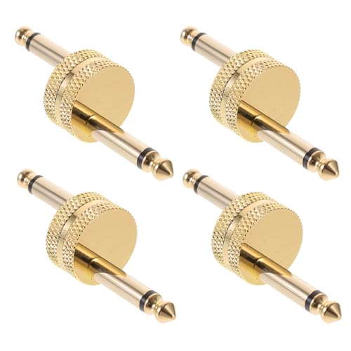 Conector de audio para efectos de 6.35 mm para fijar pedales de guitarra sin cables