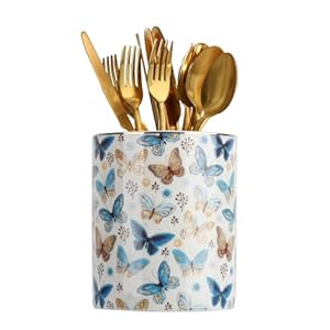 LOUIE SILNA Schmetterling Porzellan Utensilienhalter