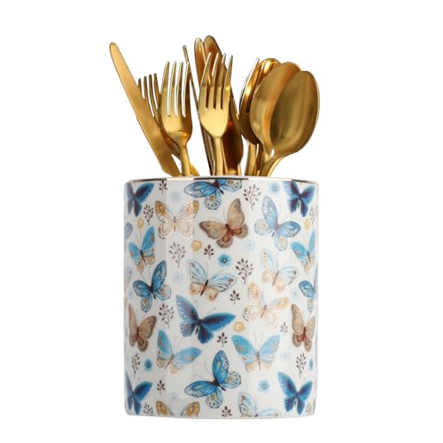 LOUIE SILNA Schmetterling Porzellan Utensilienhalter