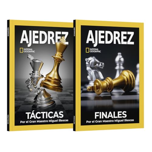 Revista Pack Especial Ajedrez I de National Geographic. Contiene 2 revistas: Tácitas y Finales por el gran maestro Miguel Illescas