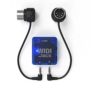 CME WIDI Jack + DIN-5 MIDI Cable Pack - Bluetooth MIDI Interface with 5-PIN DIN MIDI cables Included - Works with all DIN-5 MIDI devices - Wireless MIDI for Synth Keytar Pedalboard Keyboard