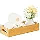 VITVITI Bambus Toilettenpapierhalter Klopapierhalter Holz Toilettenpapier Klopapier Aufbewahrung Bamboo Toilet Roll Holder Badezimmer Küche Aufbewahrung Organizer Toilet Paper Holder Bamboo Storage