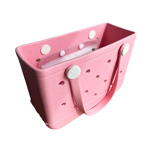 Rubber Beach Tote Bag Waterproof and Sandproof,Lightweight Travel Bag,Zippered Inner Pocket,Pool Travel Camping4