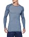 Produktbild FALKE Herren Wool Tech. Light Funktionsshirt Langarmshirt Wolle Schwarz Blau Atmungsaktive Unterwäsche zum Sport warm schnelltrocknend für mittlere bis kalte Temperaturen 1 Stück