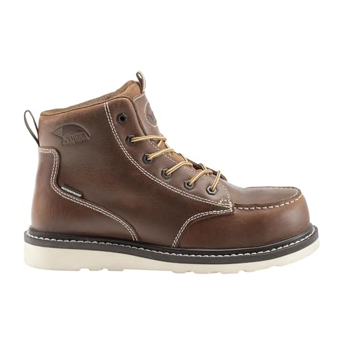 Image of Avenger Wedge Carbon Toe Men's Industrial Work Boots, Comfortable Premium Leather Work Boots for Men, Electric Hazard