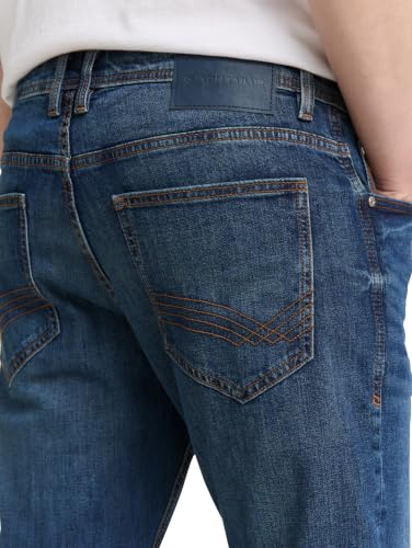 Tom Tailor Herren 1047978 TTJOSH Regular Slim Jeans Mit Stretch, 10281 - Mid Stone Wash Denim, 34W / 34L EU – Ansicht 4
