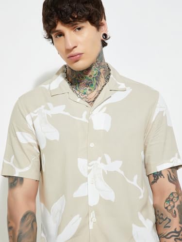 Image of Max Men's Floral Regular Fit Shirt