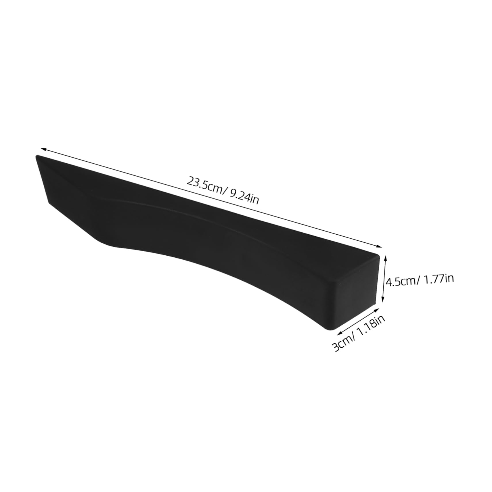 ULTECHNOVO Weight Plate Loader Tool Barbell Holder Deadlift Mat Noise Protective Silicone Wedge Design Black