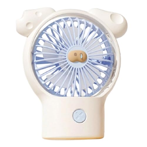 Genérico Mini Ventilador De Mano - Ventilador De Verano Portátil De 3 Etapas, Funciona Con Pilas | De Mesa Compacto Para El Hogar, Oficina, Viajes Al Aire Libre, Camping, Playa, Uso, Picnic,