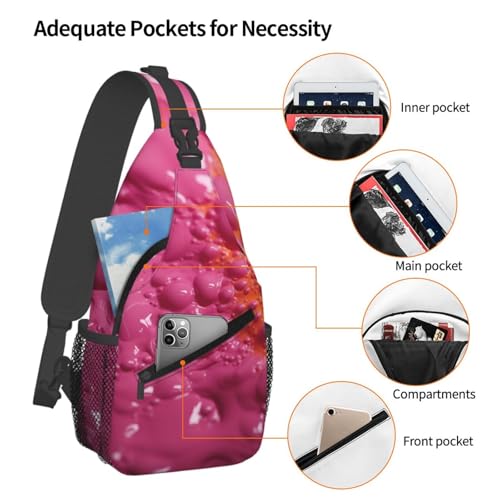 Bolso tipo sling unisex negro para trekking y viaje miniatura 3
