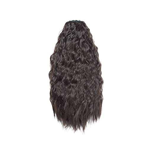 Corn Wavy Ponytail Hairpieces 18 Inch #4A dark brown