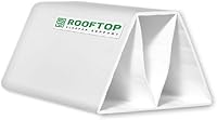 4-Pack 6" Pre-Cut PVC Rooftop Pipe Supports - Durable Roof Blocks for Conduit, Plumbing, Gas, Electrical & Refrigeration Pipes