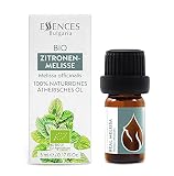 Essences Bułgaria Organiczny Olejek Eteryczny z Prawdziwej melisy 5ml | Melissa officinalis | 100% Czysty i Naturalny | Nierozcieńczony | Klasa terapeutyczna | Gospodarstwo rodzinne | Bez GMO