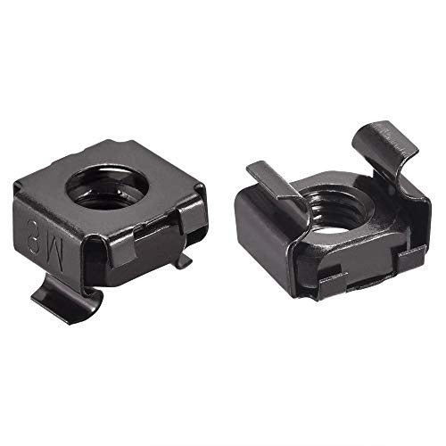 Écrous cage M8 x 1,25 mm uxcell en acier pour réparer et sécuriser une étagère de serveur amovible
