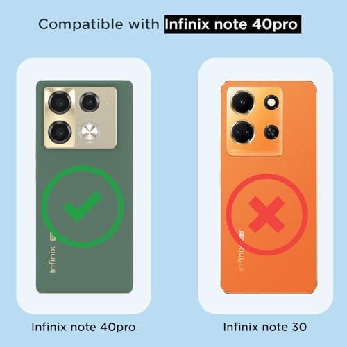 Image of Pikkme Back Cover for Infinix Note 40 Pro 5G Mag-Safe Shockproof PC + TPU | Protective Case Magnetic Support | Bumper Case (Transparent Mag-Safe)