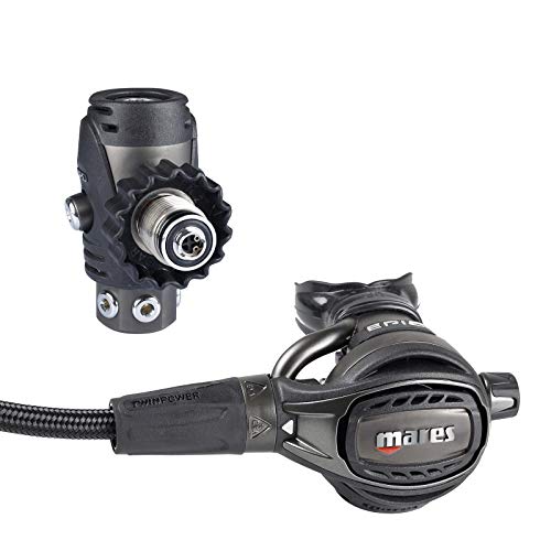 Mares Epic ADJ 82X (PVD) - Régulateur de respiration certifié jusqu'à 200 mètres, modèle : DIN Cover