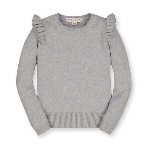 Image of Hope & Henry Girls' Long Sleeve Rib Knit Sweater Top