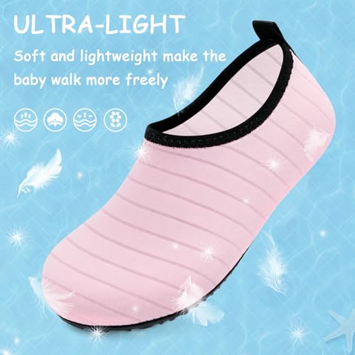 Image of ANLUKE Kids Boys Girls Water Shoes Barefoot Aqua Socks Fast Dry Beach Swim Outdoor Sports Shoes for Toddler
