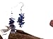 Natural Tumbled Stone Chip Earrings Dangling - Short - Drop & Dangle - Small - Light-weight - Everyday Wear - Genuine Real Crystal - Red - Blue - Brown - Earth Tone - Gemstone - Handmade Jewelry - Unique Gifts for Women - Birthstone Gift (Silver + Lapis Lazuli)