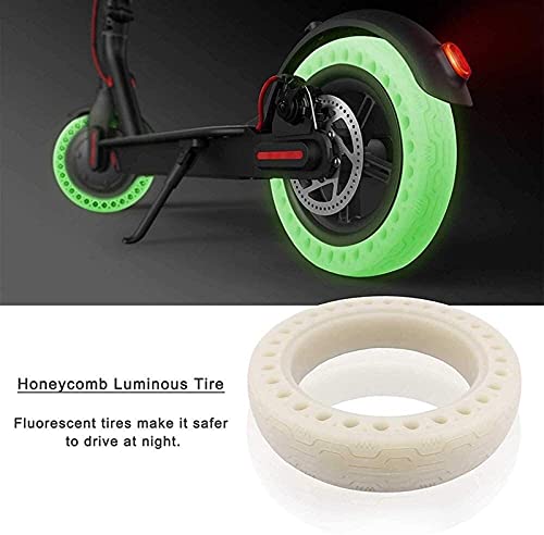 8.5 inch fluorescerende band voor M365 elektrische scooter, honingraat rubberen massief tubeloze lichtgevende vaste… - Image 5