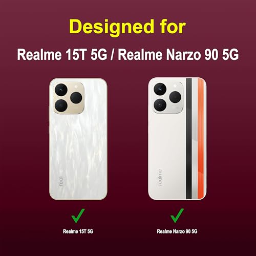 Image of amazon basics Back Case Cover for Realme 15T 5G | Compatible for Realme 15T 5G Back Cover | Liquid Silicon Magic Case with Camera Protection | Plum