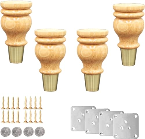 �Ƌ�r 4�̖��C�ނ̉Ƌ�̑��A�Ђ傤����^�̌����p�x�b�h�̑��A�ؐ��̊ۂ��\�t�@�̑��A����t���^�J���̃t�b�g�J�o�[ (�z���C�g 12cm/4.7�C���`)(Wood,12cm/4.7in)