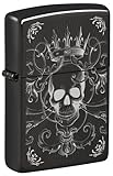 Zippo Sturmfeuerzeug - Skull, High Polish Black, Photo Image - Nachfüllbar - Wiederverwendbar - Windfestes Design - Geschenkbox - Made in USA
