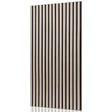 Acoustique professionnelle - Lutte efficace contre le bruit NRC 0.8 : les panneaux acoustiques en bois avec structure en grille en bois + matériau hautement insonorisant atteignent un taux d'absorption acoustique de NRC 0.8. Le panneau acoustique réduit efficacement les échos et le bruit extérieur, offre un environnement calme, des exigences professionnelles dans la salle de piano/studio d'enregistrement à l'atténuation quotidienne du bruit avec un panneau mural dans le salon/home cinéma.