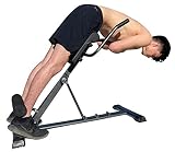 X Factor Hyperextension Roman Chair Machine Hyper Bench Exercise Hyper Back - Adjustable AB and Back