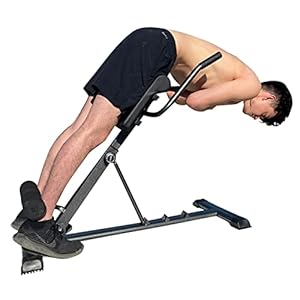 X Factor Hyperextension Roman Chair Machine Hyper Bench Exercise Hyper Back – Adjustable AB and Back Extension Abdominal…