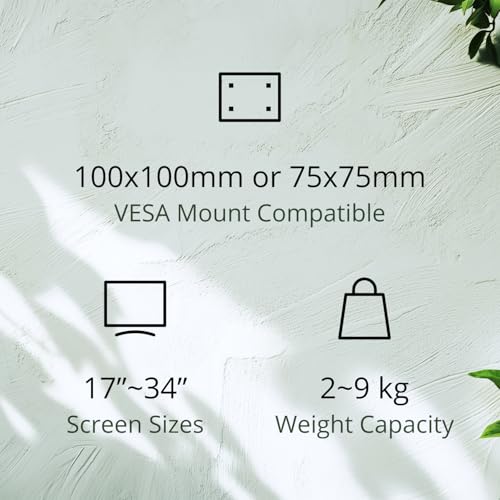 Image of AOC AM420G Dual Monitor Stand - Full Adjustable Monitor Desk Mount Swivel Vesa Bracket with C Clamp, Grommet Mounting Base for 17 to 34 Inch Computer Screens - Each Arm Holds 4.4 to 19.8lbs