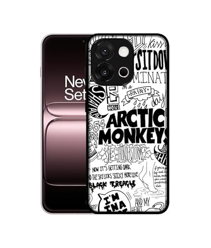 Image of Arctic Monkeys Pattern Design Premium 2D Printed Metal Back Case Cover for OnePlus 13s 5G / 13T 5G