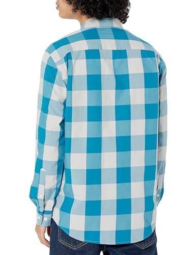 Image of Amazon Essentials Men's Regular-Fit Long-Sleeve Casual Poplin Shirt, Button Front, Business Casual, Collared