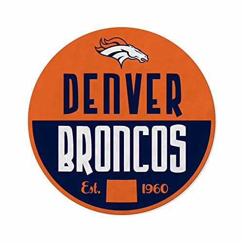 Rico Industries NFL Football Denver Broncos Classic Shape Cut Pennant - Home and Living Room Décor - Soft Felt EZ to Hang