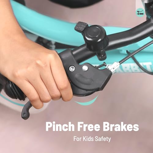 Image of R for Rabbit Vroom Bicycle for Kids Cycle 20T Inches for 7 to 10 Years Boys & Girls with Training Wheels | 90% Installed | Upto 50 Kgs Weight Capacity (Sea Green)