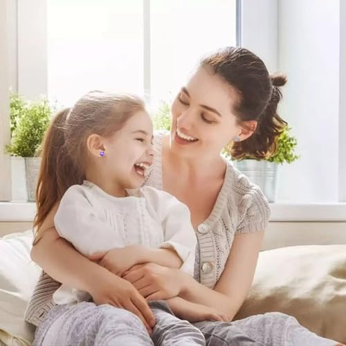 Spiritlele 12 Pairs Birthstone Magnetic Earrings Set Cubic Zirconia Clip on Non Piercing Fake Stud Earrings Birthday Gifts Unisex4