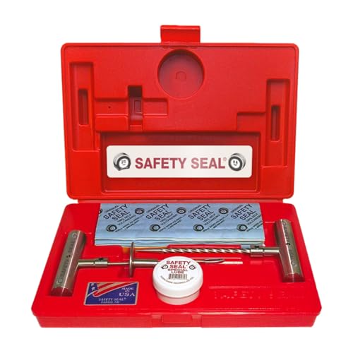 Safety Seal Truck Tire Repair Kit – Deluxe Case Kit, 30 Repairs, 8' Plug Strings, 7' Probe Tool, Tubeless Tire Repair Kit for Trucks, Off-Road & Commercial Vehicles