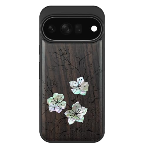 Étui Pixel 11 Pro bois de sakura pour style urbain et bureau
