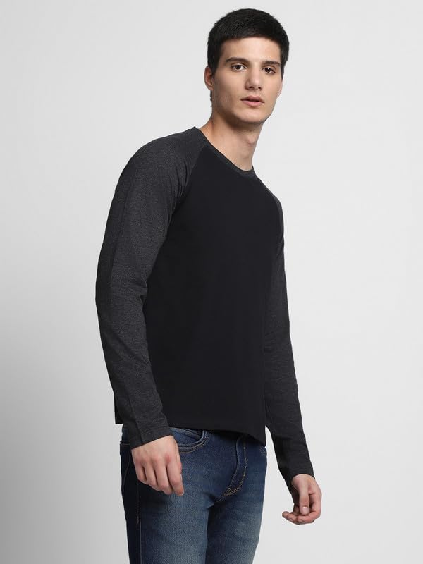 Image of Dennis Lingo Men's Cotton Crew Neck Tshirt, Regular Fit Long Sleeve